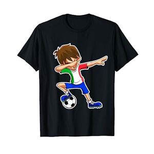 Tamponnant du Monde de Football de l'Équipe de FC Dabbing Football Garçon Italie Jersey, Enfants Italiens T-Shirt - Publicité