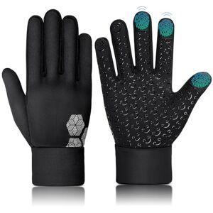 AOTOW Gants d'hiver thermiques pour enfants Gants de cyclisme Gants de vélo chauds Coupe-vent Gants de vélo chauds Gants d'équitation softshell Pour enfant de 4 à 12 ans - Publicité