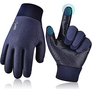 EEFOW Gants thermiques de cyclisme d'hiver pour filles Garçons Écran Tactile Bleu Neige pour Vélo Football Enfants Entraînement Chaud pour Enfants Sports Course à Pied Équitation Ski Âgés de 8 à 10 Moyens - Publicité