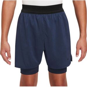 Shorts pour garçons Nike Kids Dri-Fit Adventage Multi Tech Shorts - midnight navy/obsidian/black bleu marine S unisex - Publicité