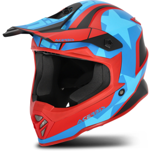 Acerbis Casque Cross Enfant Acerbis Impact Steel Junior Rouge-Bleu -