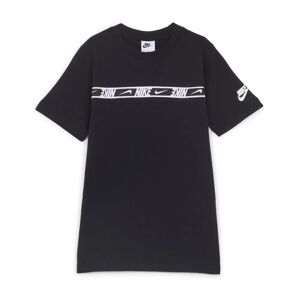 Nike Tee Shirt Repeat Logo noir/blanc 7/8 ans unisexe