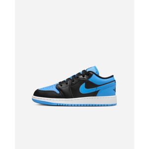 Nike Chaussures Nike Air Jordan 1 Low Noir & Bleu Enfant - 553560-041 Noir & Bleu 6Y unisex