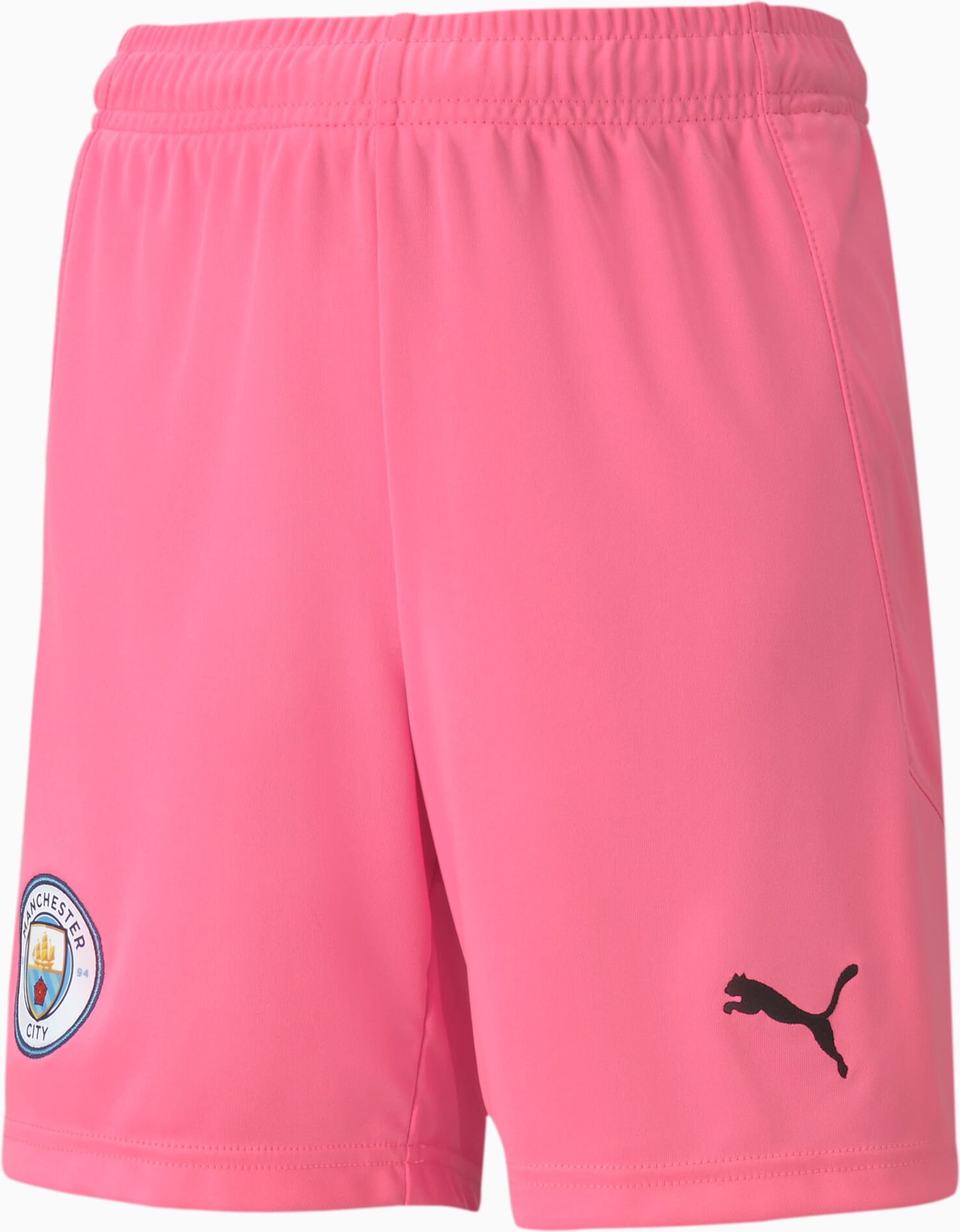 PUMA Short de goal Man City Replica Youth pour Enfant, Rose/Violet, Taille 140, Vêtements