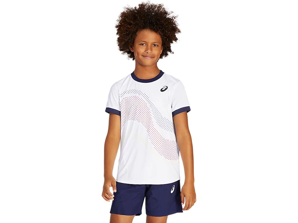 Asics Tennis B Gpx Tee Brilliant White Enfants Taille S