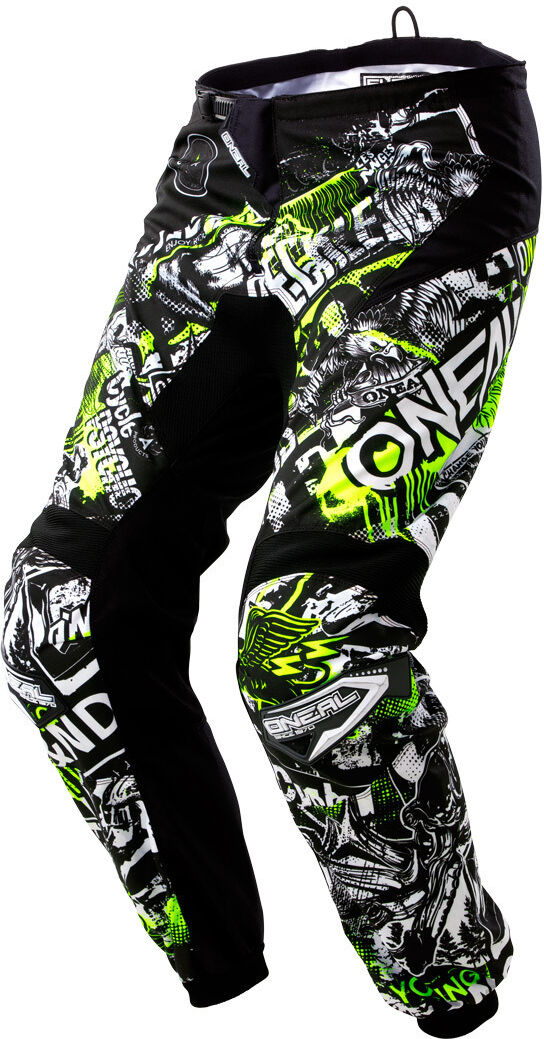 Oneal Element Attack Pantalon Motocross pour les jeunes Noir Jaune taille : 28