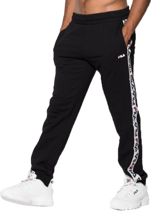 Fila Pantalon de jogging Fila Tadeo Tape noir à bandes logotypées - NOIR - S