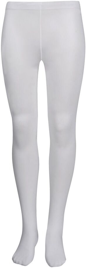 go dance girls micro fibre footed tight  - white