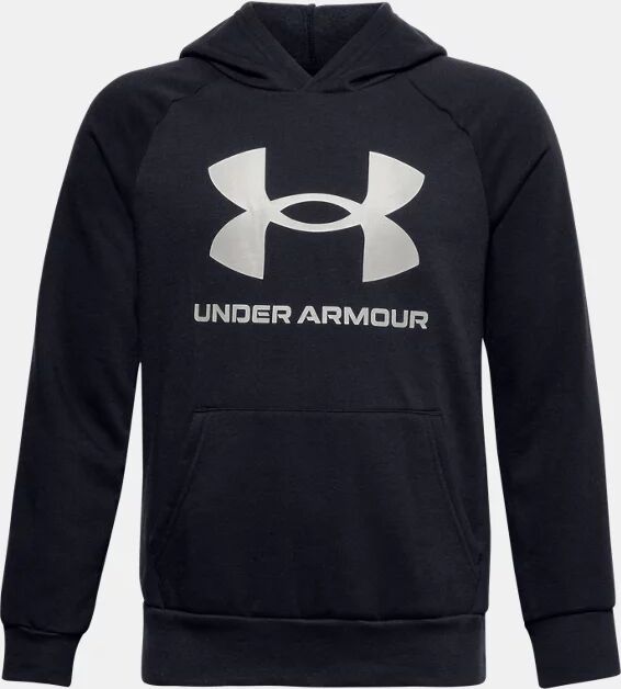 Under Armour Boys' UA Rival Fleece Big Logo Hoodie Black Size: (YLG)