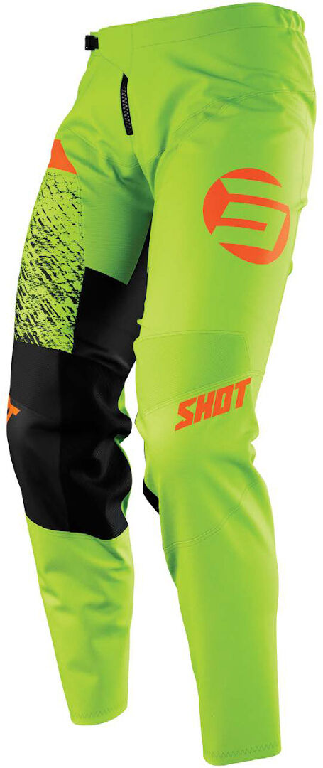 Shot Devo Roll Kids Motocross Pants  - Green Orange