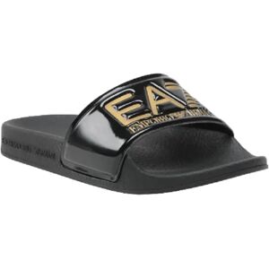 EA7 Ciabatta Ragazzo Art Xsps10 Xcc22 SHINY BLACK+GOLD