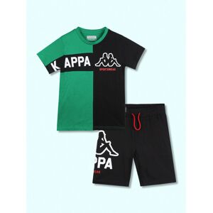 Kappa Completo corto da ragazzo t-shirt + bermuda Completi 3-16 Anni bambino Verde taglia 12