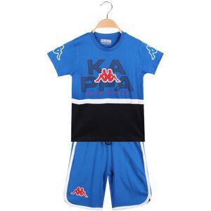 Kappa Completo sportivo corto da ragazzo t-shirt + bermuda Completi 3-16 Anni bambino Blu taglia 16