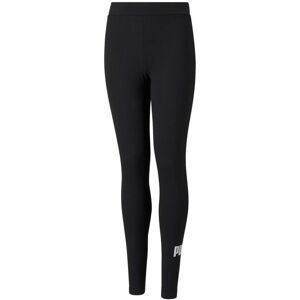 Puma ESS Logo Leggings sportivi da ragazza Pantaloni e shorts bambina Nero taglia 15/16