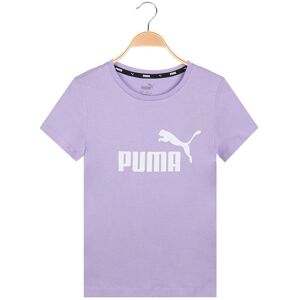 Puma ESS LOGO TEE T-shirt sportiva da bambina con logo T-Shirt e Top bambina Viola taglia 09/10