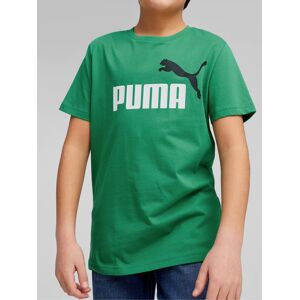 Puma Essentials+ Two-Tone Logo T-shirt da ragazzo T-Shirt e Top bambino Verde taglia 11/12