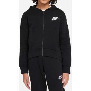 Nike Felpa cropped da ragazza con cappuccio e zip Felpe bambina Nero taglia M