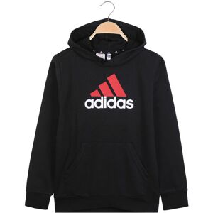 Adidas Felpa da ragazzi con cappuccio in cotone Felpe unisex bambino Nero taglia 13/14