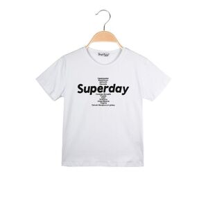Street Porter T-shirt bambino in cotone con scritta T-Shirt Manica Corta bambino Bianco taglia 10