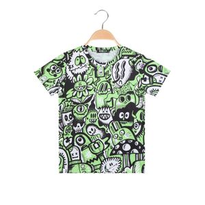 Mr Jek T-shirt con stampa da bambino manica corta T-Shirt Manica Corta bambino Verde taglia 10