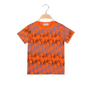 mg T-shirt in cotone da ragazzo T-Shirt Manica Corta bambino Arancione taglia 16