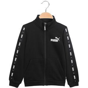 Puma Tape Sweat Sult Felpa da bambino con zip Felpe bambino Nero taglia 13/14