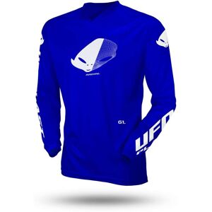 Maglia Moto Cross Enduro da Bambino Ufo SLIM RADIAL Blu taglia 5XS