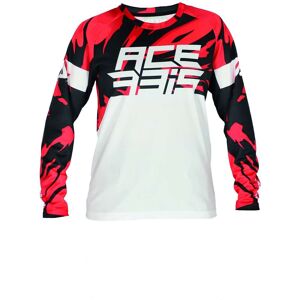 Maglia Moto MTB Bambino Acerbis MX-J KID FOUR Bianco Rosso taglia XS