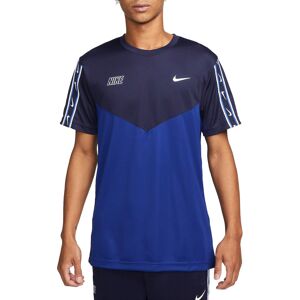 Nike T-shirt maglia maglietta UOMO Blu . NSW REPEAT SW PK TEE poliestere