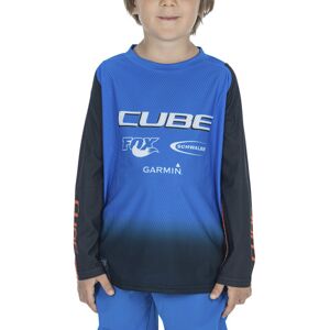 Cube Vertex Rookie X Actionteam L/S - maglia ciclismo a maniche lunghe - bambino Light Blue XS