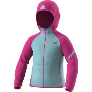 Dynafit Youngstar Polartec Hooded - felpa in pile - bambino Azure/Pink 140