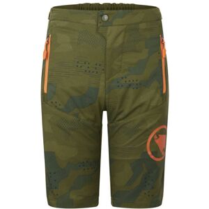 Endura K MT500JR Burner - pantaloni MTB - bambino Green/Orange 7-8A