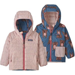 Patagonia Baby Reversible Down Hoody Jr - giacca piumino - bambino Pink/Blue 18M