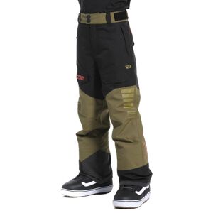 Rehall Carlton Jr - pantaloni da sci - bambino Black/Green 140