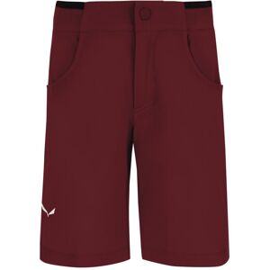 Salewa Puez Talveno Dst K - pantaloni corti trekking - bambino Dark Red 140