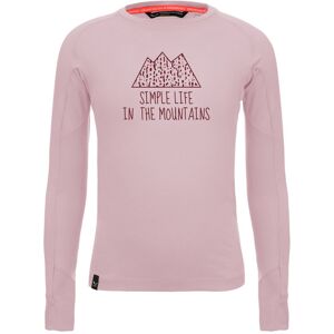 Salewa Pure Graphic Dry - maglia maniche lunghe - bambini Light Pink/Dark Red 116