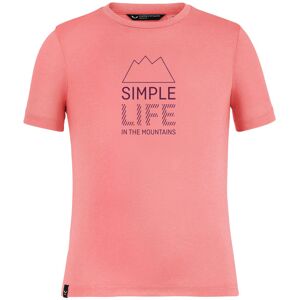 Salewa Simple Life Dri-Rel K - T-shirt - bambino Pink 164