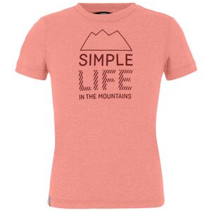 Salewa Simple Life Dri-Rel K - T-shirt - bambino Light Pink/Dark Red 116