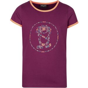 Trollkids Flower Troll T - T-shirt - Bambina Dark Pink/orange 164