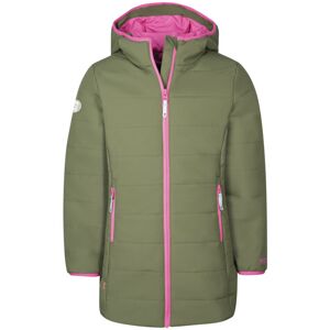 Trollkids Girls Stavanger Coat - giacca trekking - bambina Green/Pink 116