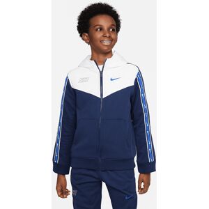 Nike Felpa con zip e cappuccio Sportswear Blu Navy Bambino DZ5622-410 L