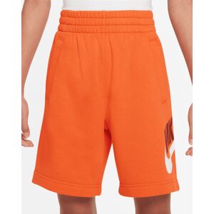 Nike Short Sportswear Club Fleece pour Enfant Couleur : Safety Orange/White/Dragon Red Taille : XL XL