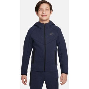 Nike Felpa con zip e cappuccio Sportswear Tech Fleece Blu Navy Bambino FD3285-473 L