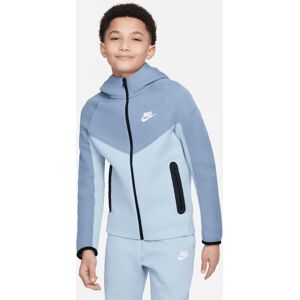 Nike Felpa con zip e cappuccio Sportswear Tech Fleece Cielo Blu Bambino FD3285-493 L