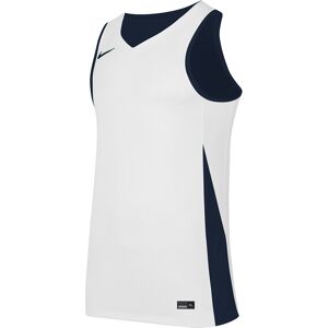 Nike Maglia da basket reversibile Team Blu Navy e Bianco Bambino NT0204-451 S