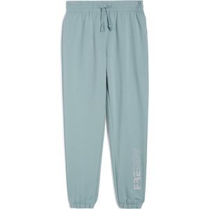 Freddy Pantaloni joggers da bambina in felpa con logo sul fondo Verde Junior 6 Anni