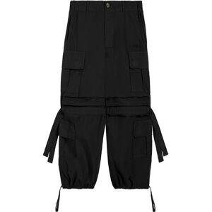 Freddy Cargo pants da bambina in popeline di cotone Black Junior 4 Anni