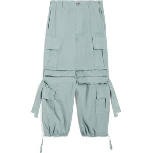 Freddy Cargo pants da bambina in popeline di cotone Verde Junior 10 Anni