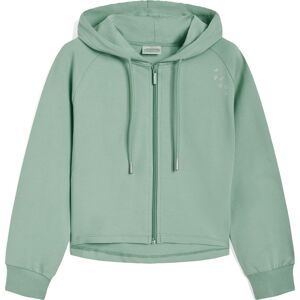 Freddy Felpa maniche raglan da bambina con zip e cappuccio Verde Militare Junior 8 Anni