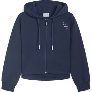 Freddy Felpa maniche raglan da bambina con zip e cappuccio Blue Junior 6 Anni